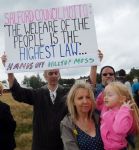 Hill Top Moss Salford Protests